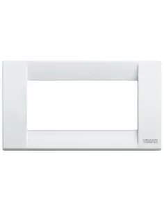 Placa Vimar Idea 16734.01 Classic 4 Módulos Blanco